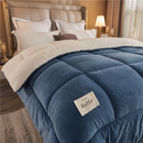 Coberdrom Edredom Sherpa Com Mantinha Cobertor Quarto Casal Queen Grosso Cores 2,40cm x 2,20cm