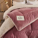 Coberdrom Edredom Sherpa Com Mantinha Cobertor Quarto Casal Queen Grosso Cores 2,40cm x 2,20cm