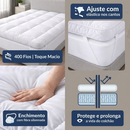 Pillow Top 400 Fios Matelado – Solteiro, Casal, Queen e King | Toque Macio com Elástico