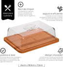 Conjunto Com 5 Peças Utensílios De Bambu Porta Frios - LANÇAMENTO