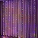 Cortina de Luzes de Fadas LED com Controle Remoto para Natal